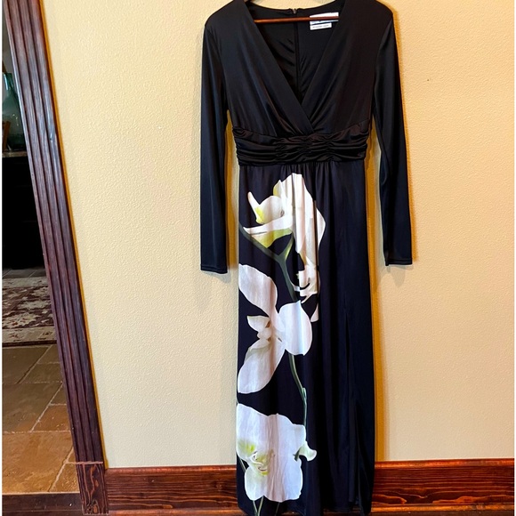 Altuzarra for Target Black Floral Maxi Dress, Small, Event Party Cocktail - Picture 2 of 9